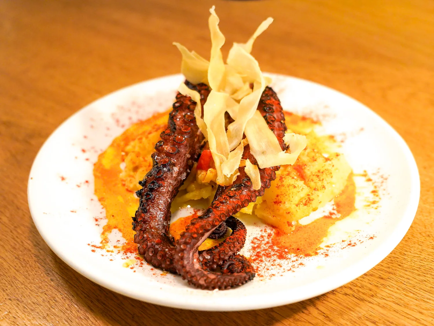 Pulpo a la brasa con patata